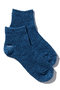 Crispy ankle ソックス ユクリ/YUQRI ネイビー/ブルー