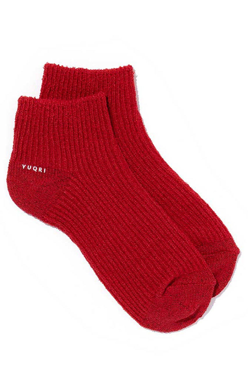 ユクリ/YUQRIのCrispy ankle ソックス(レッド/124500730)