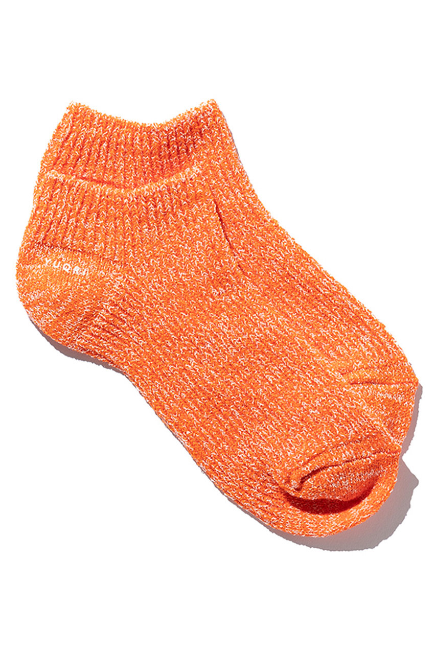 ユクリ/YUQRIのCrispy cover ソックス(オレンジ/ホワイト/124500729)