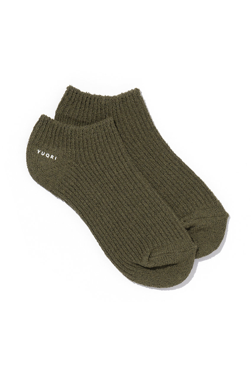 ユクリ/YUQRIの【予約販売】Crispy cover ソックス(ダークグリーン/124500729)