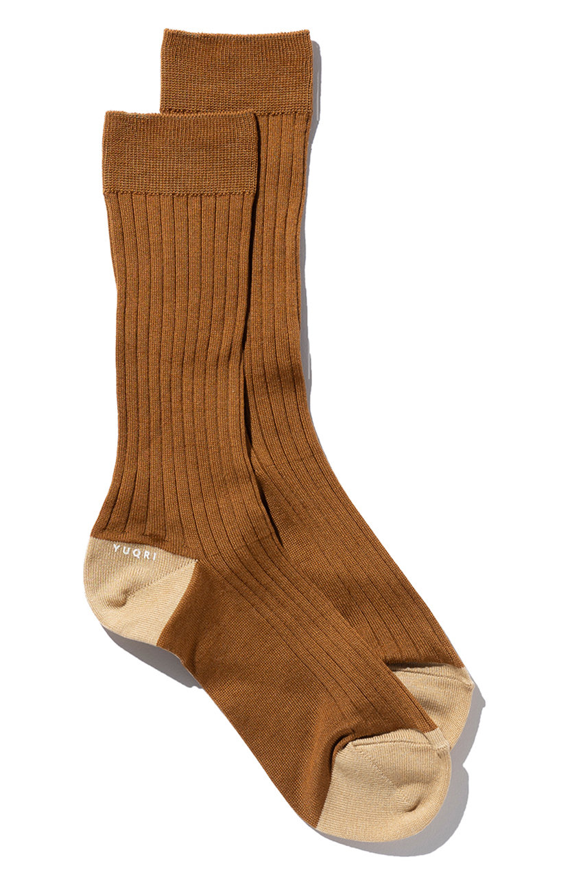 ユクリ/YUQRIのPolite ソックス(ブラウン/224500896)