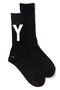 Paint Y ソックス ユクリ/YUQRI ブラック/ホワイト
