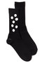 Paint Dots ソックス ユクリ/YUQRI ブラック/ホワイト