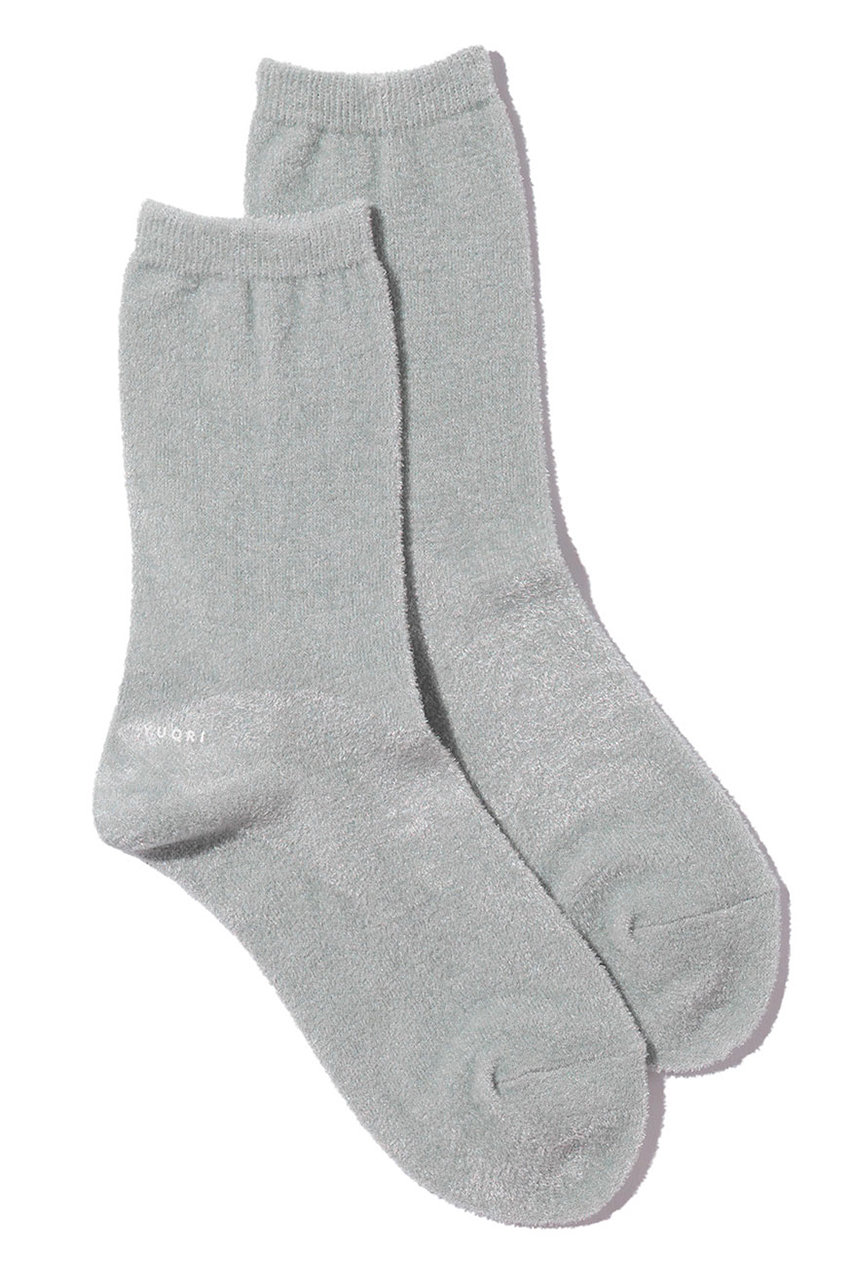 ユクリ/YUQRIのCozy velour ソックス(グレー/224400291)