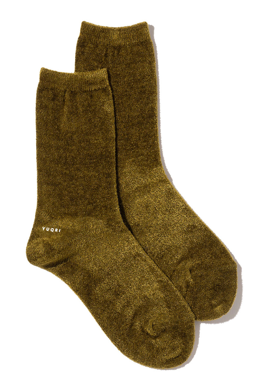 Cozy velour ソックス