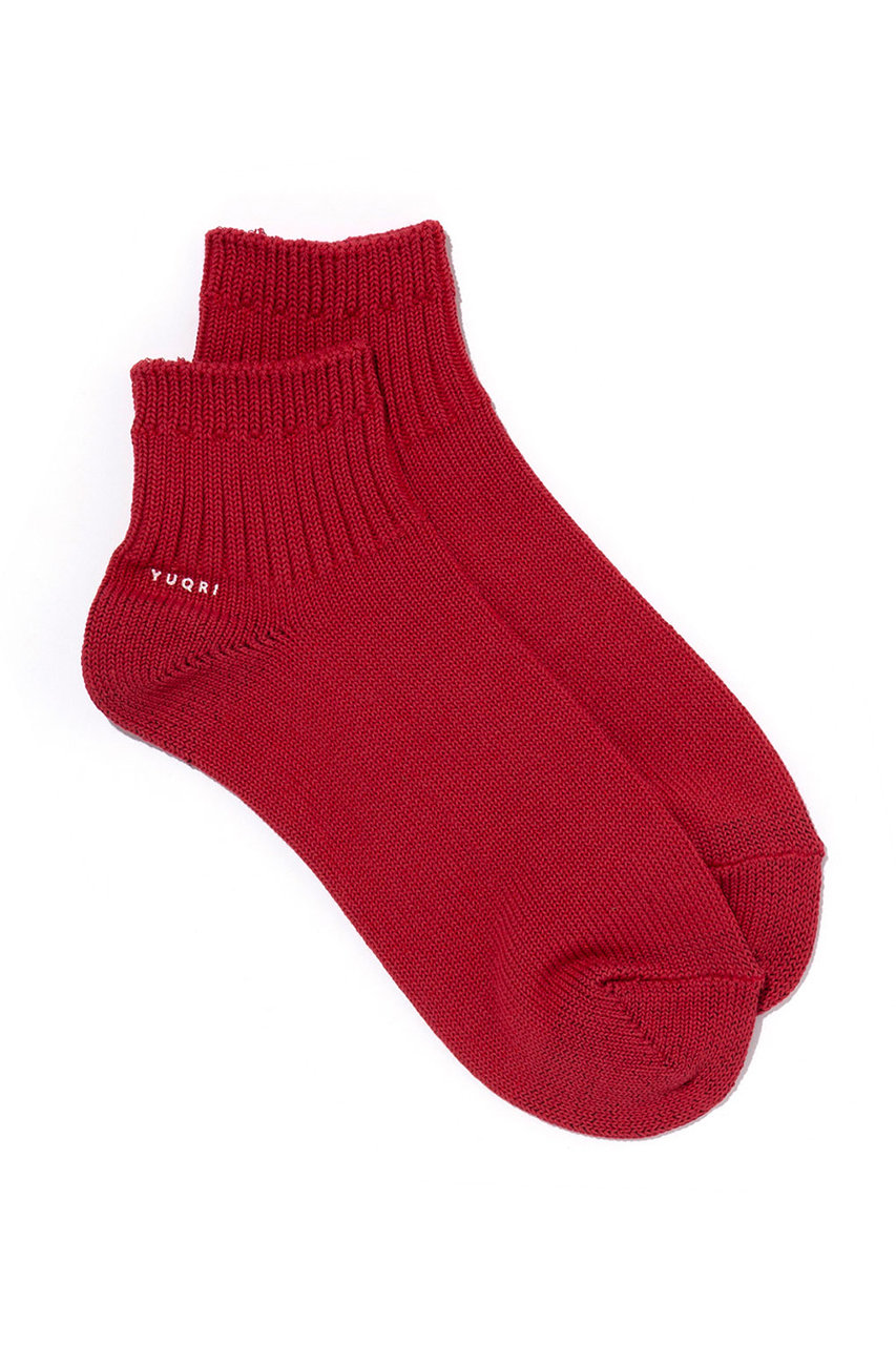 ユクリ/YUQRIのWalky short ソックス(レッド/226200001)