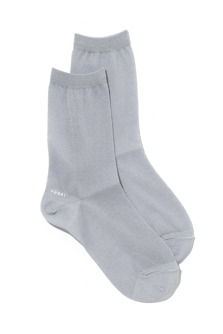 ユクリ/YUQRIのChiffon ソックス(ライトグレー/226200005)