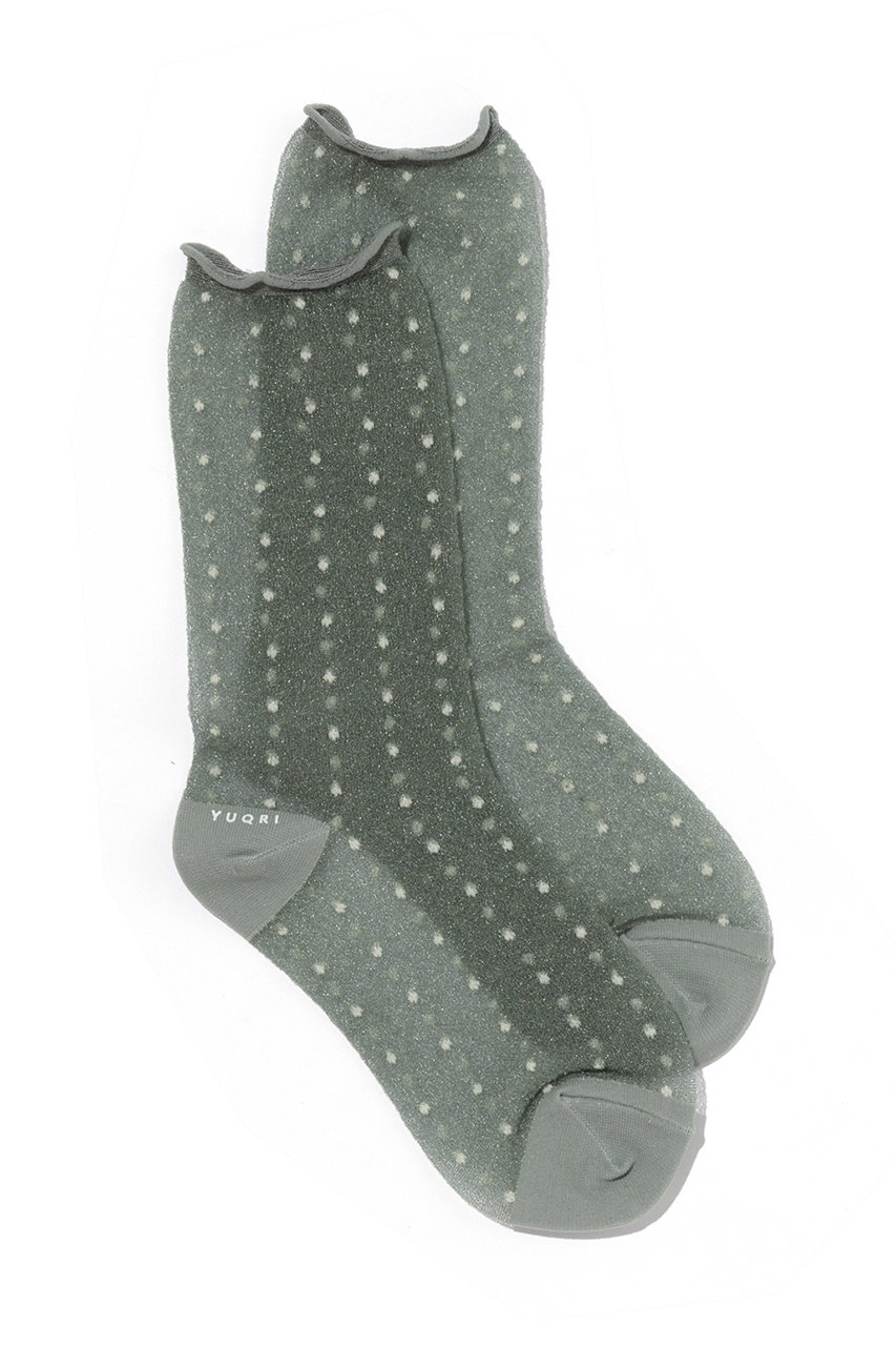 ユクリ/YUQRIのDotVeil ソックス(グレー/226200006)