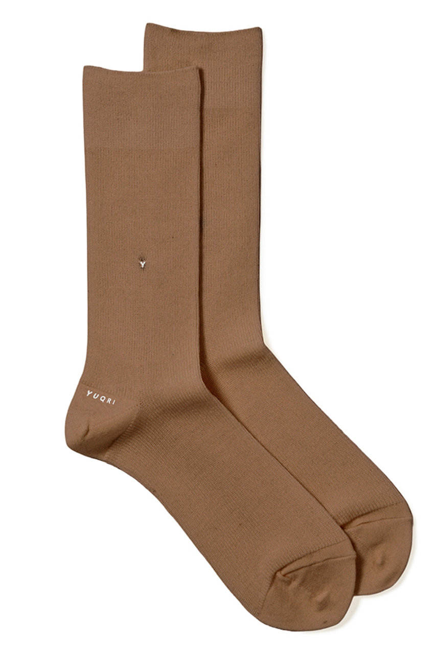 ユクリ/YUQRIの【予約販売】Satin wooly ソックス(キャメル/126400093)