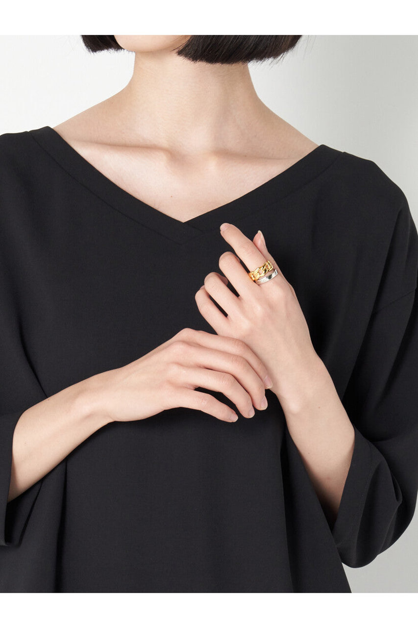 アッシュペーフランス シンプル ゴールドリング H.P.FRANCE(アッシュ・ペー・フランス)｜【Iosselliani】CLASSIC