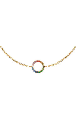 アッシュ・ペー・フランス/H.P.FRANCEの【Redline】MINI AURA RAINBOW ブレスレット(150300/150302)