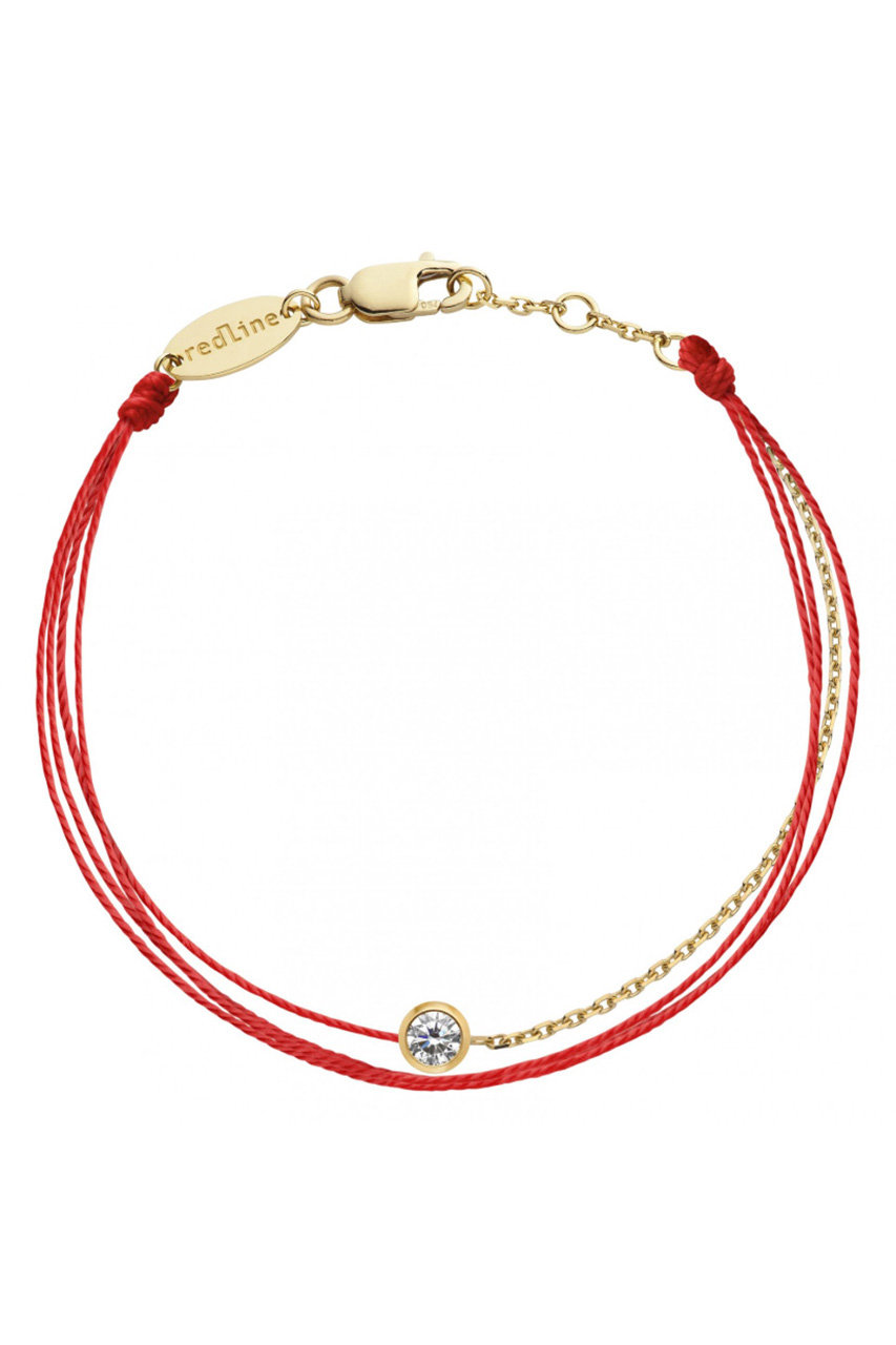 アッシュ・ペー・フランス/H.P.FRANCEの【Redline】PURE BRODE ブレスレット(レッド/1009601-8880467-0028)
