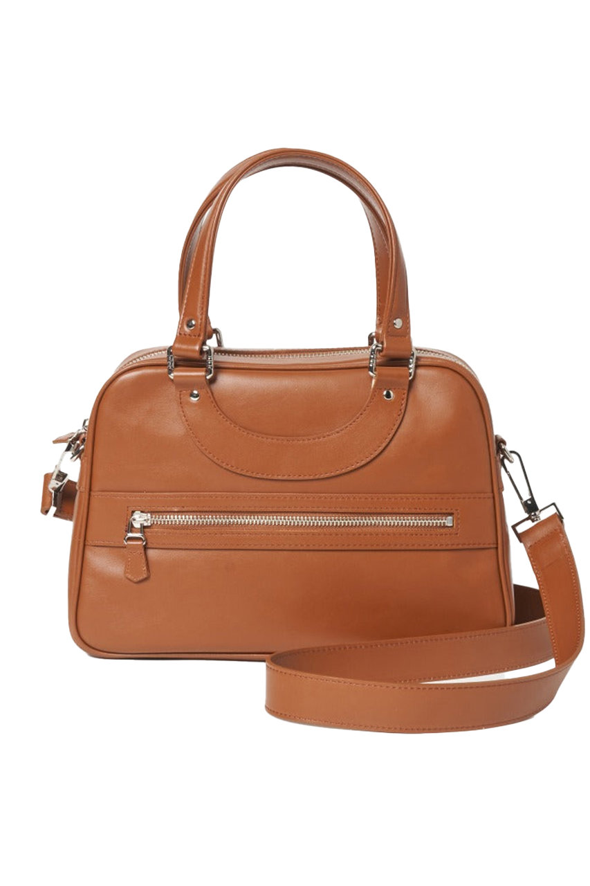 アッシュ・ペー・フランス/H.P.FRANCEの【Jacques Le Corre】LISBON MINI 2way バッグ(ブラウン/0013089-2510003-0003)