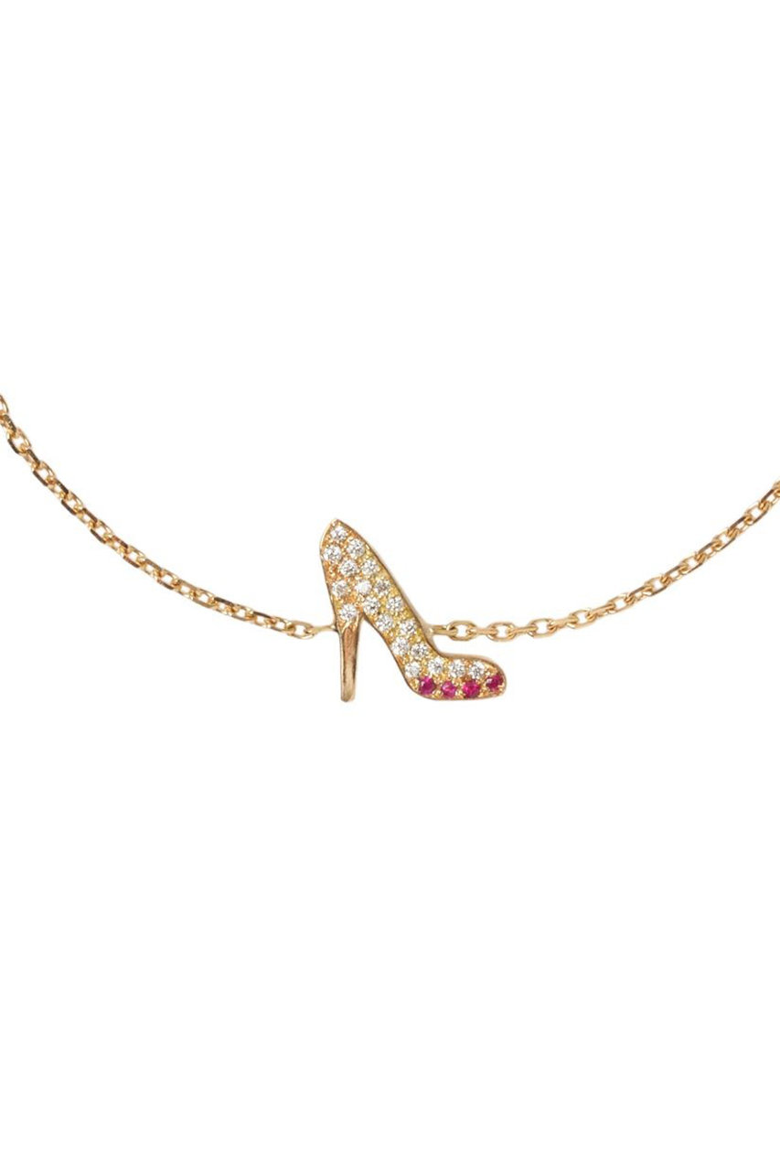 アッシュ・ペー・フランス/H.P.FRANCEの【Redline】GOSSIP RUBIS TOUT CHAINE ブレスレット(イエローゴールド/0000107-8881295-0102)