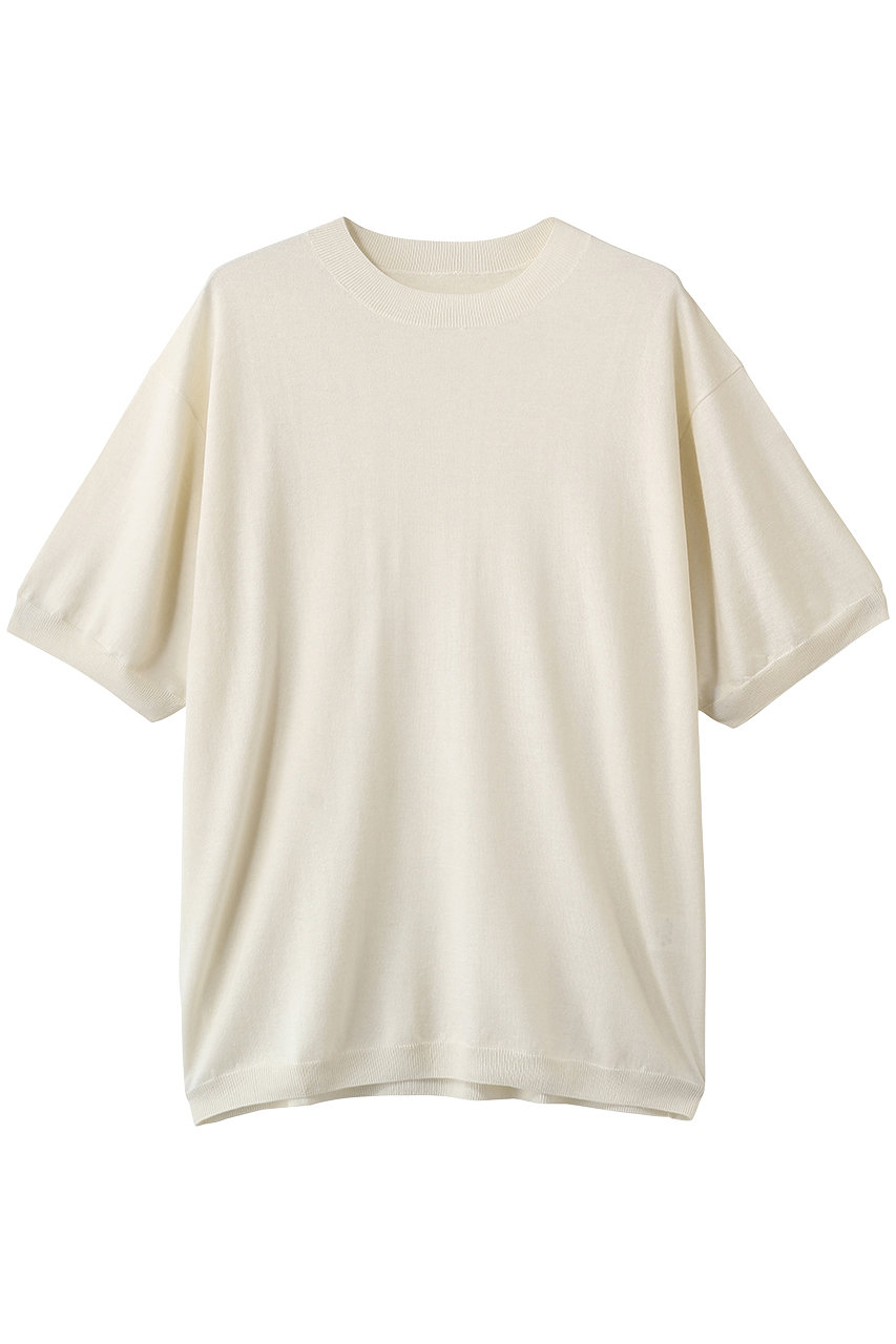 フジ/FUJIの【MEN】SILK CASHMERE S/S KNIT(OFF WHITE/JO26-MT005-SI)