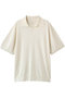 【MEN】SILK CASHMERE S/S SKIPPER POLO フジ/FUJI OFF WHITE