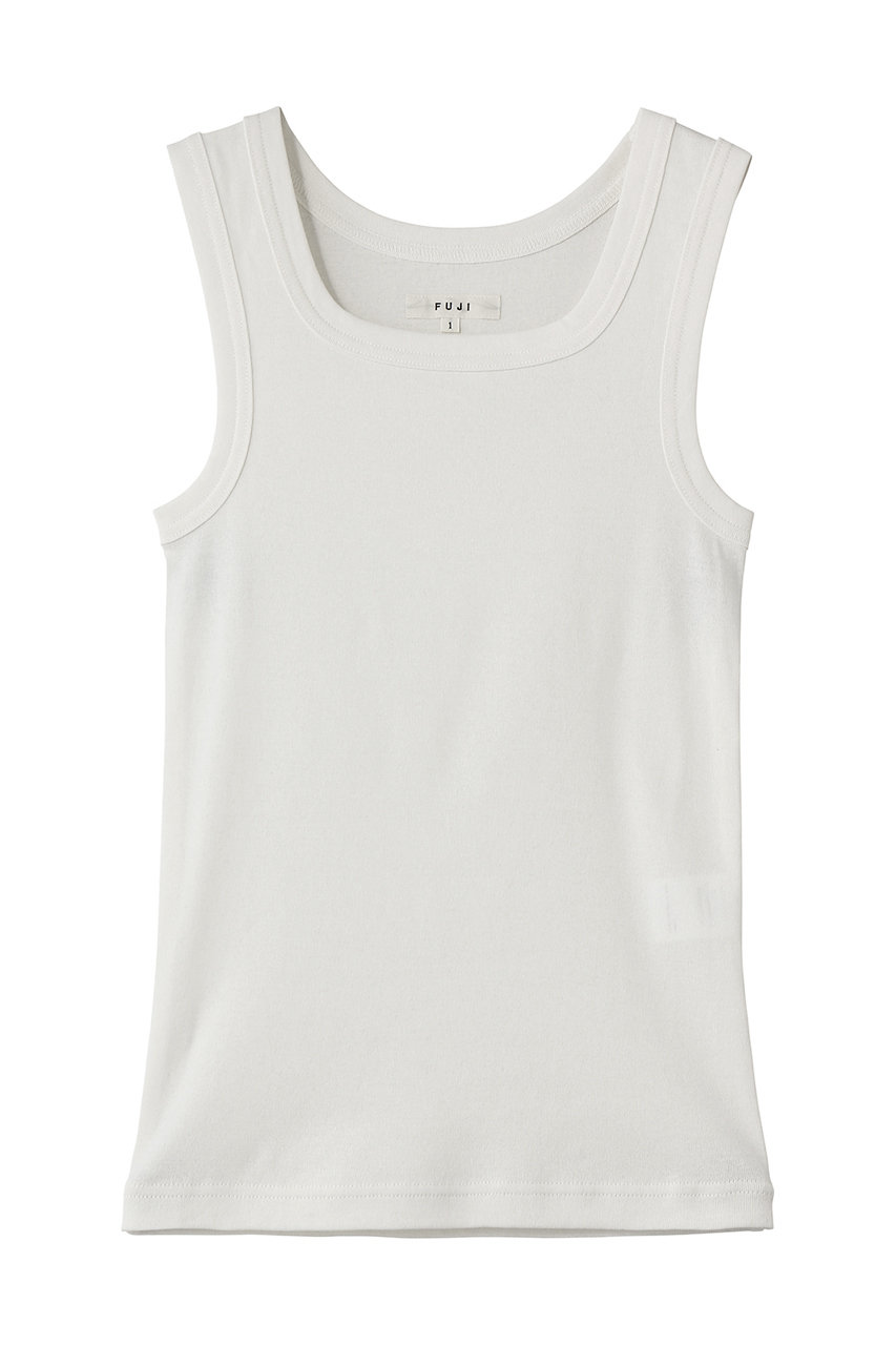 フジ/FUJIのCOTTON SQUARE TANK TOP(OFF WHITE/E26-WT001-CO)