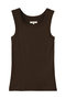 COTTON SQUARE TANK TOP フジ/FUJI BROWN