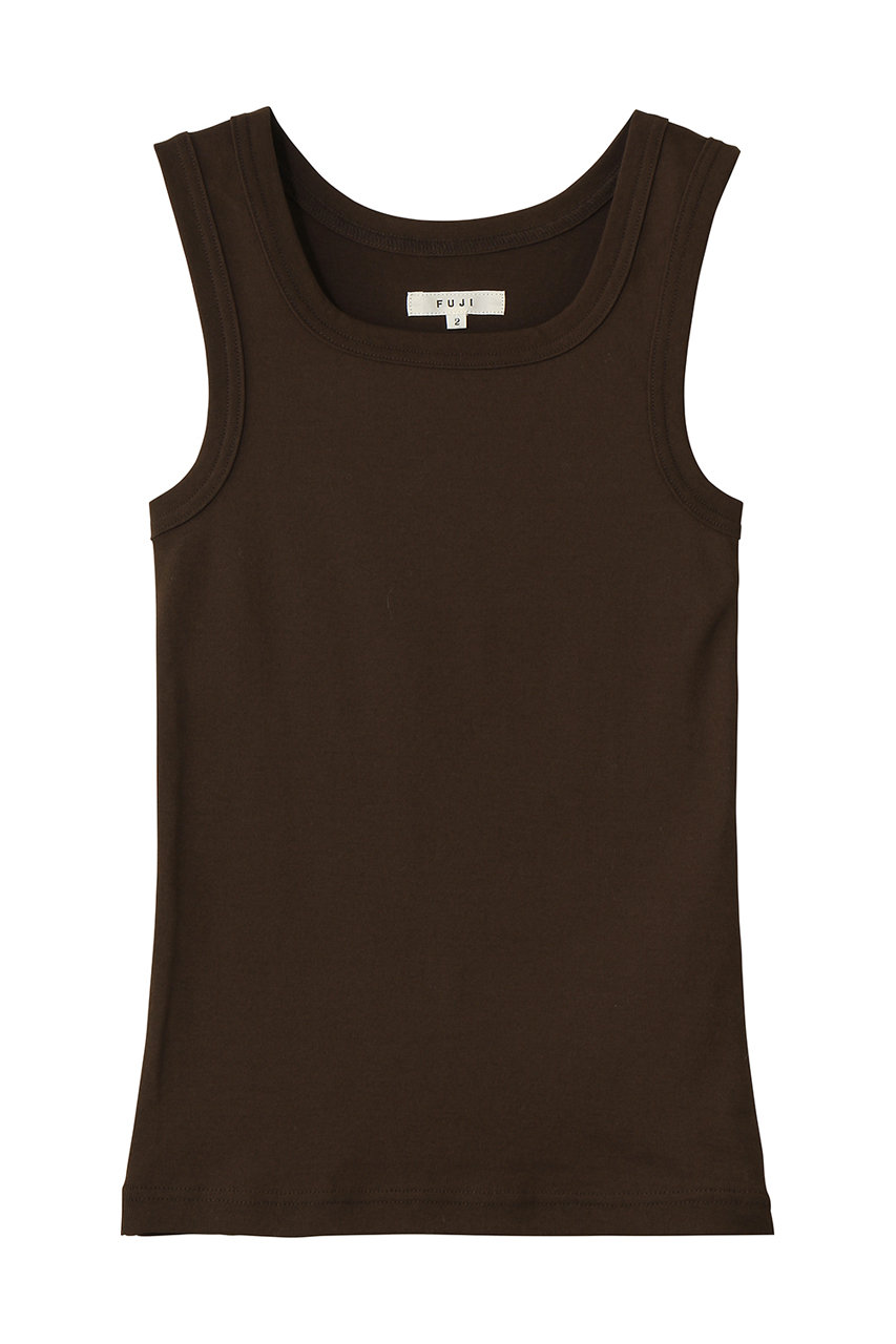 フジ/FUJIのCOTTON SQUARE TANK TOP(BROWN/E26-WT001-CO)