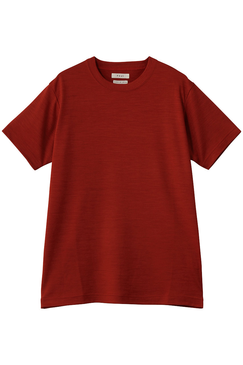 フジ/FUJIのWOOL S/S T-SHIRT(RED/JO26-WT004-WO)