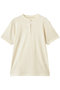 COTTON HENRY NECK S/S T-SHIRTS フジ/FUJI IVORY