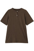 COTTON HENRY NECK S/S T-SHIRTS