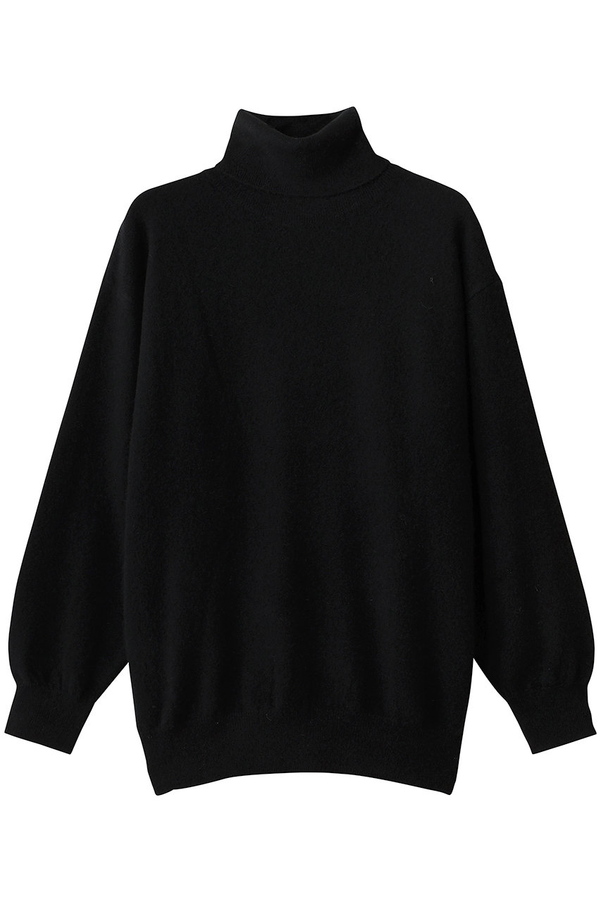 FUJI 【MEN】CASHMERE TURTLE NECK KNIT (BLACK, 5) フジ ELLE SHOP
