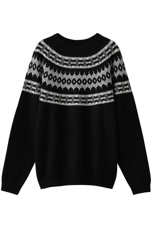 フジ/FUJIの【MEN】RADIAL-PATTERN CASHMERE-BLEND SWEATER(110300/110301)