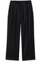 【MEN】WOOL TWO TUCK SLACKS フジ/FUJI BLACK