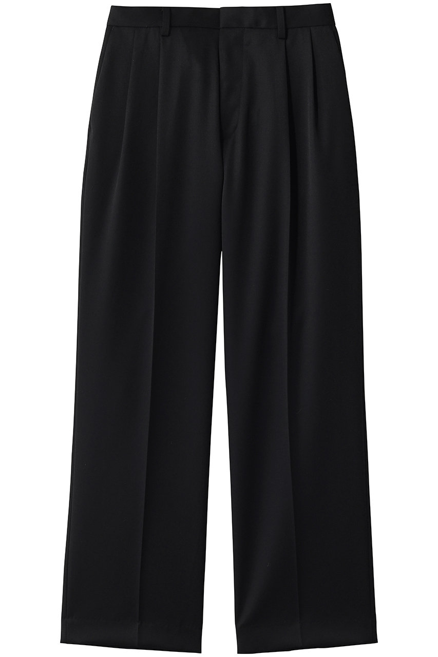 フジ/FUJIの【MEN】WOOL TWO TUCK SLACKS(BLACK/JO26-MB001-WO)