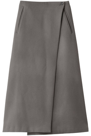フジ/FUJIのLAMBSWOOL MELTON LONG SKIRT(110700/110703)