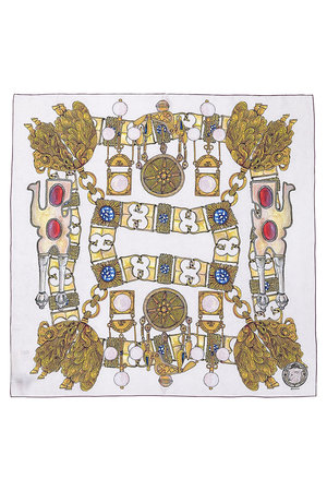 スウォッシュロンドン/SWASH LONDONのFiligree Menagerieシルクスカーフ 88cmx88cm(140100/140103)