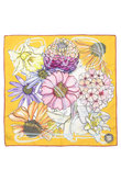 Showboat Floraシルクスカーフ 約68cmx約68cm