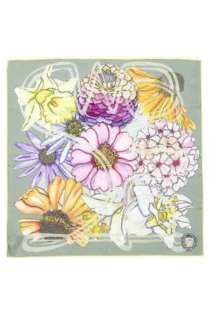 スウォッシュロンドン/SWASH LONDONのSnowboat Floraシルクスカーフ 68cmx68cm(140100/140103)