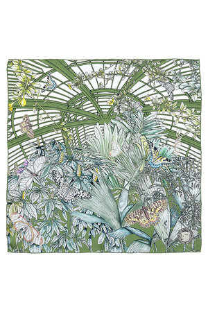 スウォッシュロンドン/SWASH LONDONのButterfly Atriumシルクスカーフ 68cmx68cm(140100/140103)