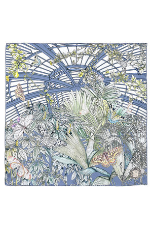 スウォッシュロンドン/SWASH LONDONのButterfly Atriumシルクスカーフ 68cmx68cm(140100/140103)