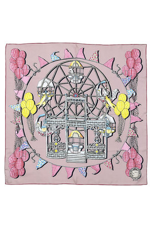 スウォッシュロンドン/SWASH LONDONのFerris　Flightシルクスカーフ 68cmx68cm(140100/140103)