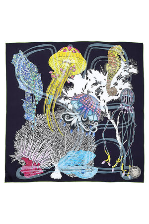 スウォッシュロンドン/SWASH LONDONのOceanic  Odysseyシルクスカーフ 88cmx88cm(140100/140103)