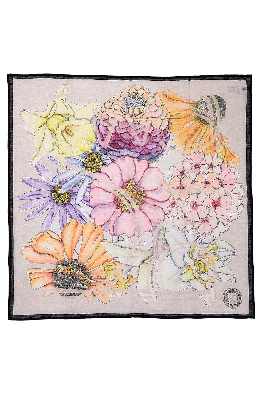 スウォッシュロンドン/SWASH LONDONのSnowboat Floraストール 120cmx120cm(ベージュ/24-116-53036)