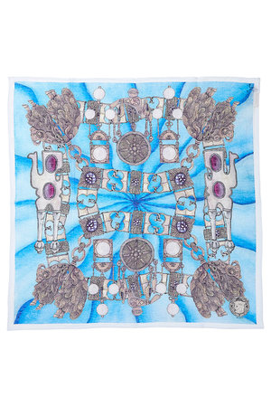 スウォッシュロンドン/SWASH LONDONのFiligree Menagerieストール 120cmx120cm(140100/140101)