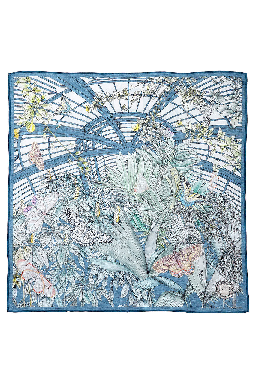 スウォッシュロンドン/SWASH LONDONのButterfly Atriumストール 120cmx120cm(サックス/24-116-53039)