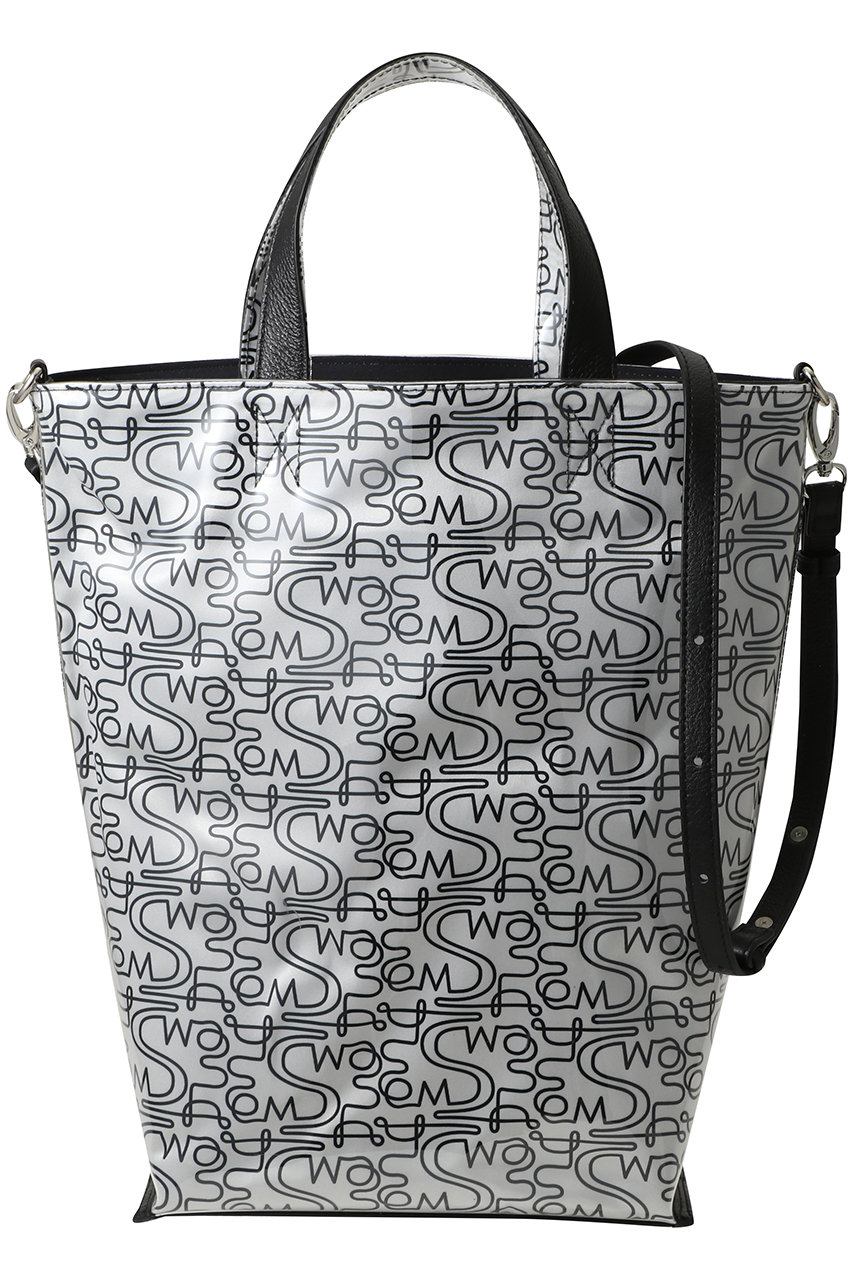 スウォッシュロンドン/SWASH LONDONのPVCハンドバッグ（大）(ホワイト/24-116-53131)