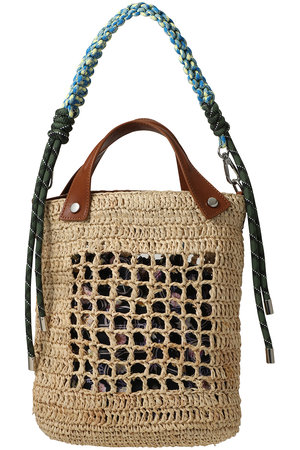 スウォッシュロンドン/SWASH LONDONのラフィアバッグミニ(120600/120601)