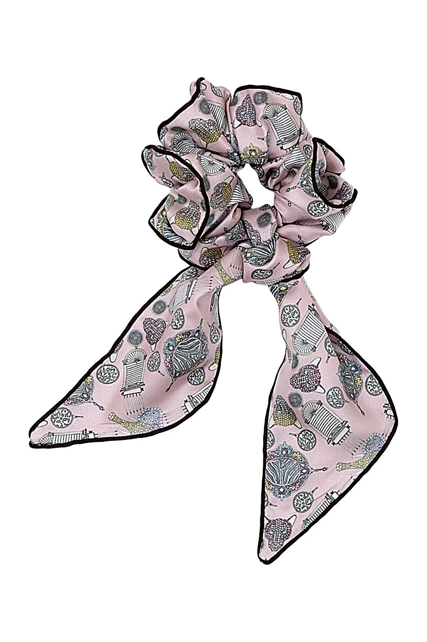 スウォッシュロンドン/SWASH LONDONのスカーフ付きシュシュ(ピンク/24-116-53139)