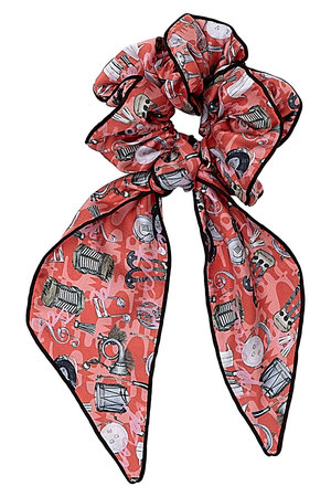 スウォッシュロンドン/SWASH LONDONのスカーフ付きシュシュ(140300/140305)