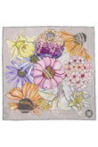 Showboat Floraシルクスカーフ 約88cmx約88cm