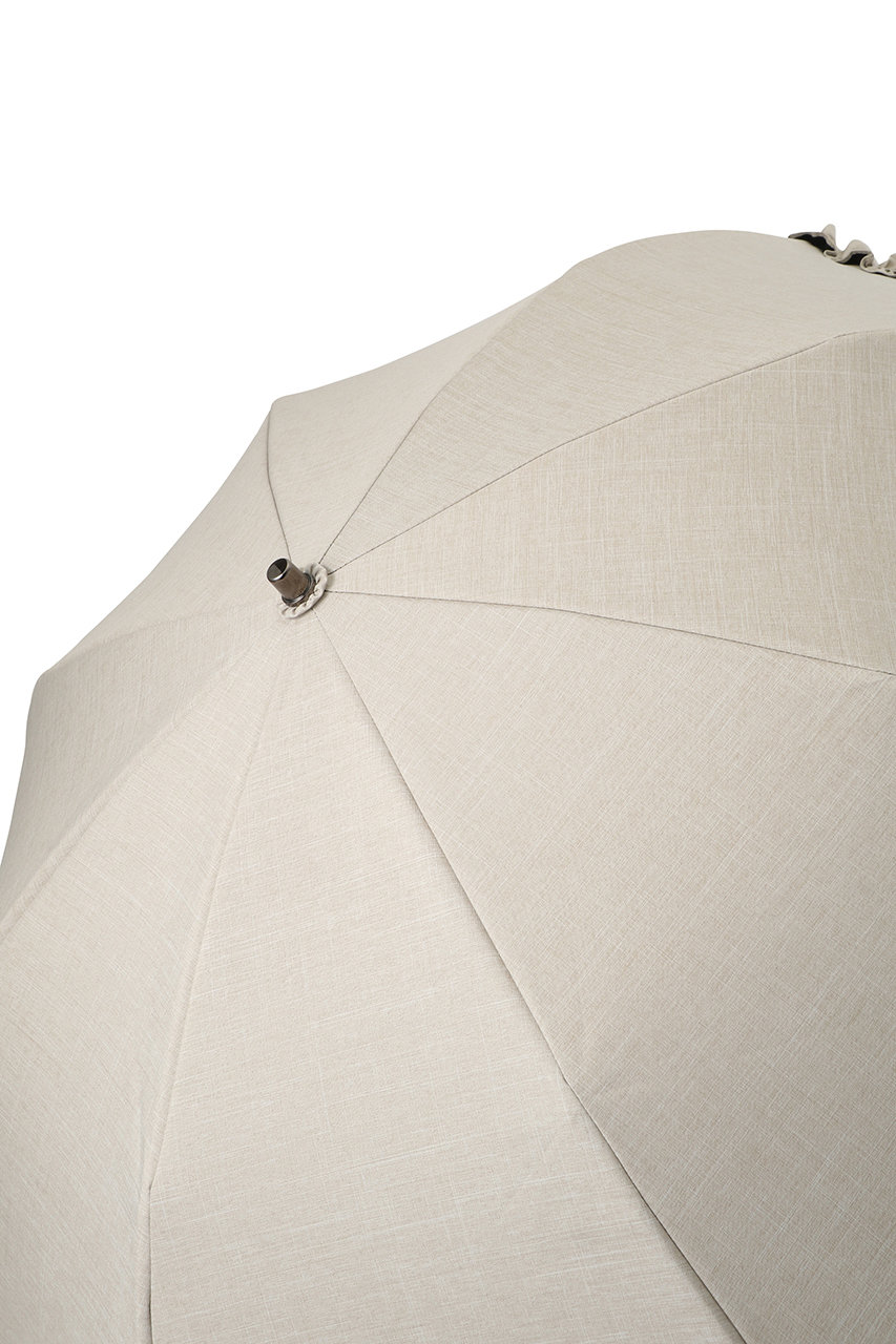 芦屋ロサブラン　フリル付きベージュ晴雨兼用傘 芦屋ロサブラン(アシヤ ロサブラン)｜【予約販売】【日傘】フリル 2段