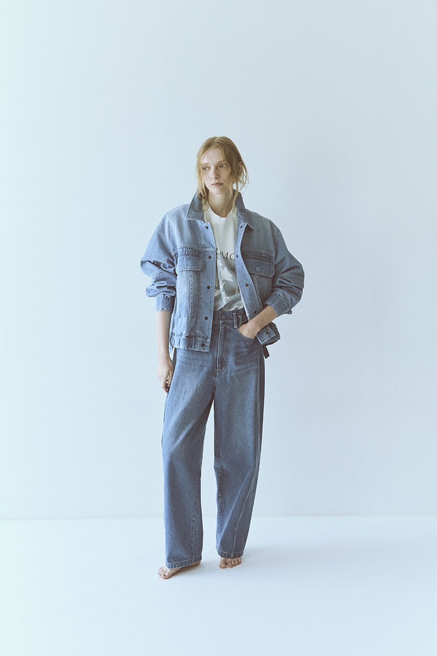 【美品】FORFORMO フォルフォルモ ハイストレッチ デニム ジャケット FORFORMO(フォルフォルモ)｜Adjustable Denim Jacket/ブルー の通販