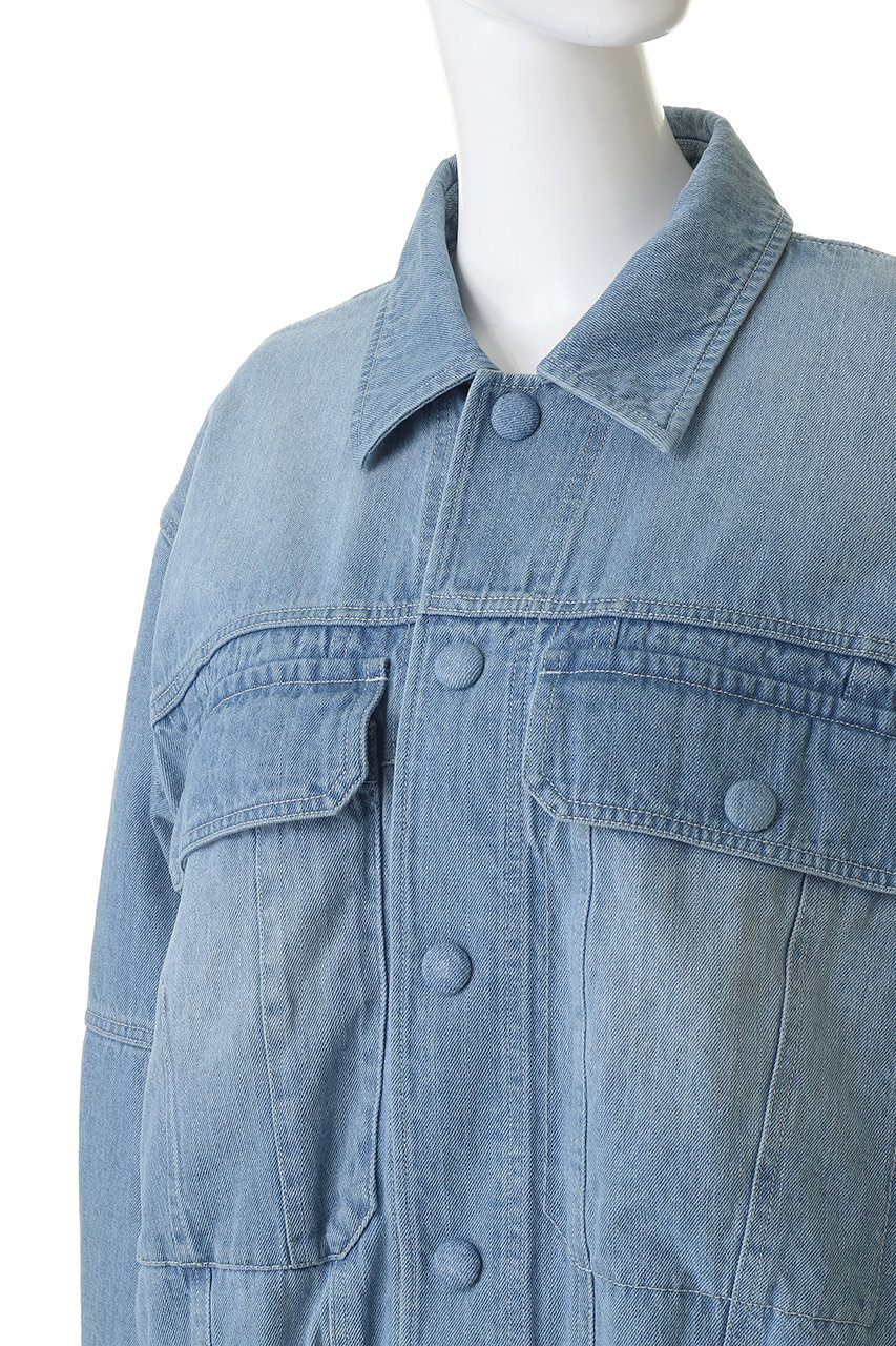 FORFORMO(フォルフォルモ)｜Adjustable Denim Jacket/ブルー の通販