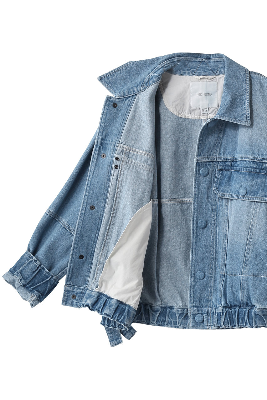 FORFORMO(フォルフォルモ)｜Adjustable Denim Jacket/ブルー の通販